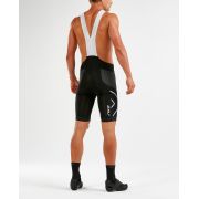 2XU - pantaloni scurti ciclism Bib shorts Compression Cycle SteelX bibs - negru alb