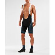 2XU - pantaloni scurti ciclism Elite Cycle Bib Shorts - negru camulfaj liniar albastru