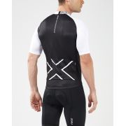 2XU - tricou ciclism barbati Elite Cycle  Jersey - negru alb