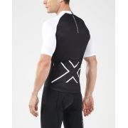 2XU - tricou ciclism barbati Elite Cycle  Jersey - negru alb