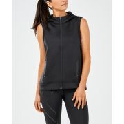 2XU - vesta alergare vreme racoroasa sau calda pentru femei Urban ambition hooded Vest - negru
