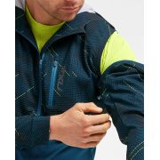 2XU GHST Woven 2 in 1 Jacket - camo albastru - jacheta alergare