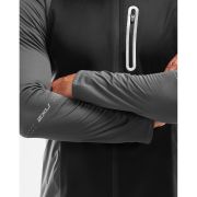 2XU geaca vreme rece barbati Wind Defence Membrane Jacket - gri inchis negru