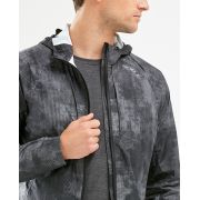 2XU geaca waterproof alergare ploaie pentru barbati Pursuit AC Shell - gri camulfaj digital