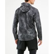 2XU geaca waterproof alergare ploaie pentru barbati Pursuit AC Shell - gri camulfaj digital