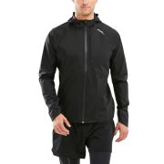 2XU geaca waterproof alergare ploaie pentru barbati Pursuit AC Shell - negru