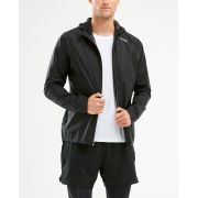 2XU geaca waterproof alergare ploaie pentru barbati Pursuit AC Shell - negru