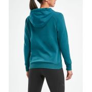 2XU hanorac cu fermoar pentru femei URBAN Zip Thru Hoodie - verde teal
