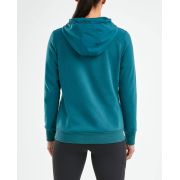 2XU hanorac cu fermoar pentru femei URBAN Zip Thru Hoodie - verde teal