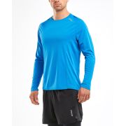 2XU - Bluza cu maneca lunga barbati XVENT Long Sleeve Top - albastru daphne