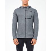2XU - Hanorac maneca lunga barbati URBAN Full Zip Hoodie - gri carbune