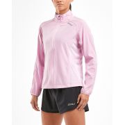 2XU - Jacheta alergare pentru femei XVENT Run Jacket - roz orhidee Winsome
