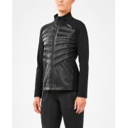 2XU - Jacheta vreme rece pentru femei XVENT Heat Half Puffer Jacket - negru