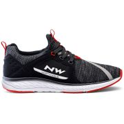 Northwave pantofi sport City Podium Knit - negru alb rosu