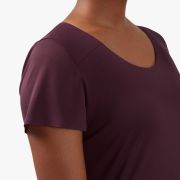 On Performance-T - tricou sport tehnic pentru femei - mov negru