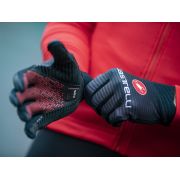 Castelli manusi ciclism cu degete lungi CW 6.1 Cross - rosu-negru