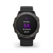 Garmin Fenix 6x Sapphire Carbon Grey DLC - HRM-Tri bundle