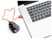 AXA - Lumina bicicleta fata (far fata) Greenline, 15 lux USB, 1 led - negru