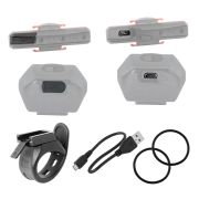 Force - Set lumini (far + stop) Glare, 1 led - negru