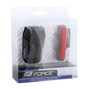 Force - Set lumini (far + stop) Glare, 1 led - negru