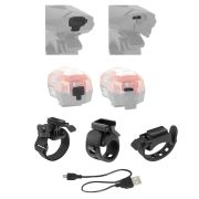 Force - Set lumini pentru bicicleta (far + stop) Force Express USB - negru