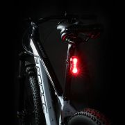 Force - Set lumini pentru bicicleta (far + stop) Force Express USB - negru