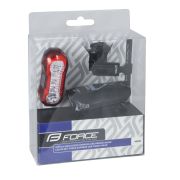 Force - Set lumini pentru bicicleta (far + stop) Force Express USB - negru