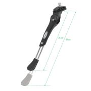 Force - Suport sprijin Lux  24-29" cu montare centrala, sub cadru - negru