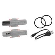 Force - lumina spate pentru bicicleta cu incarcare USB, COB 16 - negru