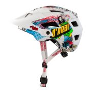 O-Neal - Casca ciclism pentru copii Defender 2.0 Villain - alb multicolor