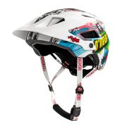 O-Neal - Casca ciclism pentru copii Defender 2.0 Villain - alb multicolor