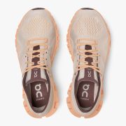 On Cloud X - pantofi alergare pentru femei - Gri Silver/Almond