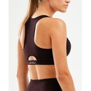 2XU - Bustiera sport pentru femei Active Crop - negru mov