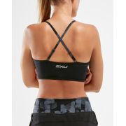 2XU - Bustiera sport pentru femei Active Low Impact Crop - negru-gri