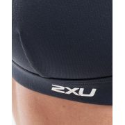 2XU - Bustiera sport pentru femei XVENT Crop - negru alb