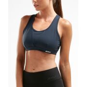 2XU - Bustiera sport pentru femei XVENT Crop - negru alb