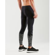 2XU - Colanti compresie pentru barbati cu elemente reflectorizante Reflect Run Compression Tights - negru