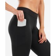2XU - Colanti de compresie pentru femei (cu buzunar) Accel Comp Tights with Storage  - negru-albastru