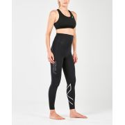 2XU - Colanti de compresie pentru femei Post-Natal Sport Comp Tights - Black Silver