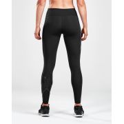 2XU - Colanti lungi compresie pentru femei Bonded Mid-Rise Compression Tights - negru