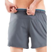 2XU - Pantaloni scurti de alergare pentru barbati XVENT 5" - gri albastru
