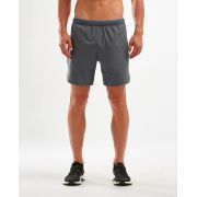 2XU - Pantaloni scurti de alergare pentru barbati XVENT 7" - gri albastru