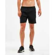 2XU - Pantaloni scurti de alergare pentru barbati XVENT 7" Short- negri cu elemente reflectorizante