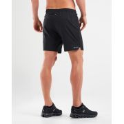 2XU - Pantaloni scurti de alergare pentru barbati XVENT 7" Short- negri cu elemente reflectorizante