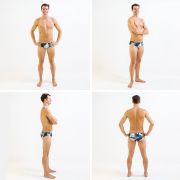 Finis - Slip inot barbati Rotto/Granite - gri granit