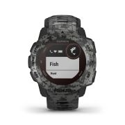 Garmin - Instinct Solar Camo edition - Graphite - ceas inteligent cu GPS cu functii avansate pentru sport si incarcare solara