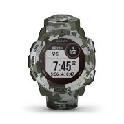 Garmin - Instinct Solar Camo edition - Lichen - ceas inteligent cu GPS cu functii avansate pentru sport si incarcare solara