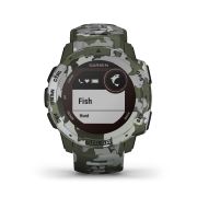 Garmin - Instinct Solar Camo edition - Lichen - ceas inteligent cu GPS cu functii avansate pentru sport si incarcare solara