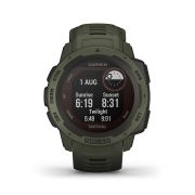 Garmin - Instinct Solar Tactical edition - verde Moss - ceas inteligent cu GPS cu functii avansate pentru sport si incarcare solara