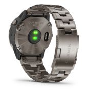 Garmin - quatix 6x Solar Titanium - ceas inteligent premium cu GPS cu functii avansate pentru sport si navigatie - 51mm diametru